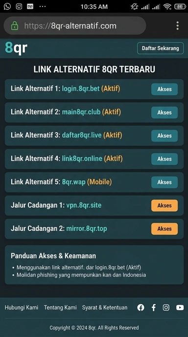 Link Alternatif 8qr untuk Pengguna Android Indonesia