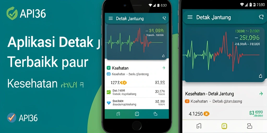 Antarmuka API36 menunjukkan pemantauan detak jantung secara real-time.
