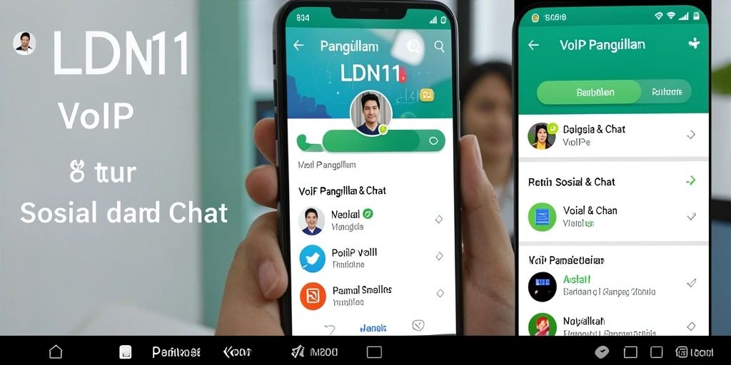 Antarmuka LDN11 yang bersih dan fungsi VoIP Panggilan yang intuitif.