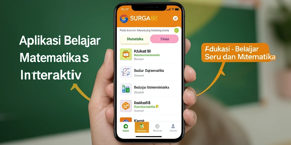 Antarmuka user-friendly SURGA88 yang menyenangkan untuk belajar matematika.
