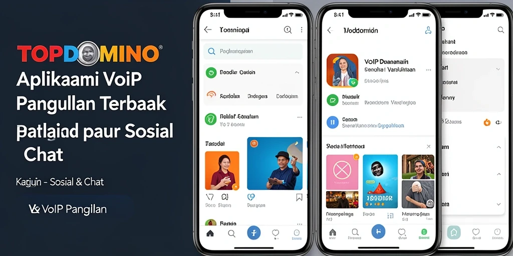 Antarmuka sederhana TOPDOMINO untuk VoIP Panggilan yang efisien.